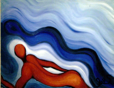 Un homme à la plage